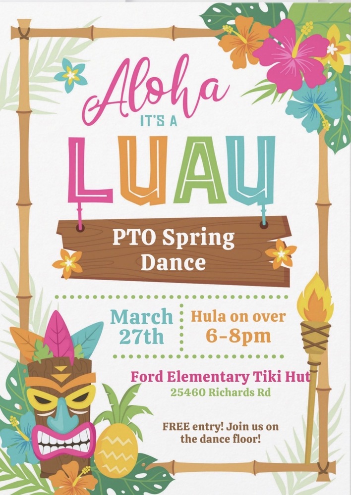 Aloha Luau PTO Invite