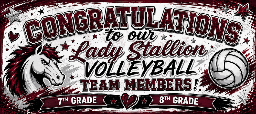 Congratulations Header Image for Volleyball girls