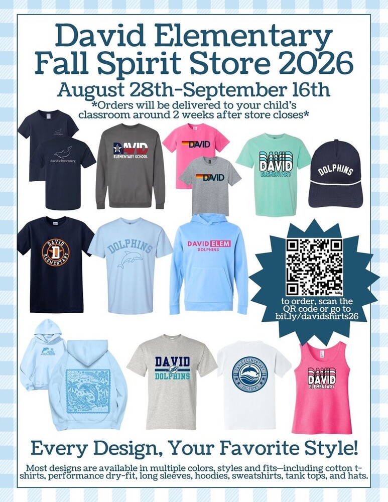 Spirit Wear Flyer - information below
