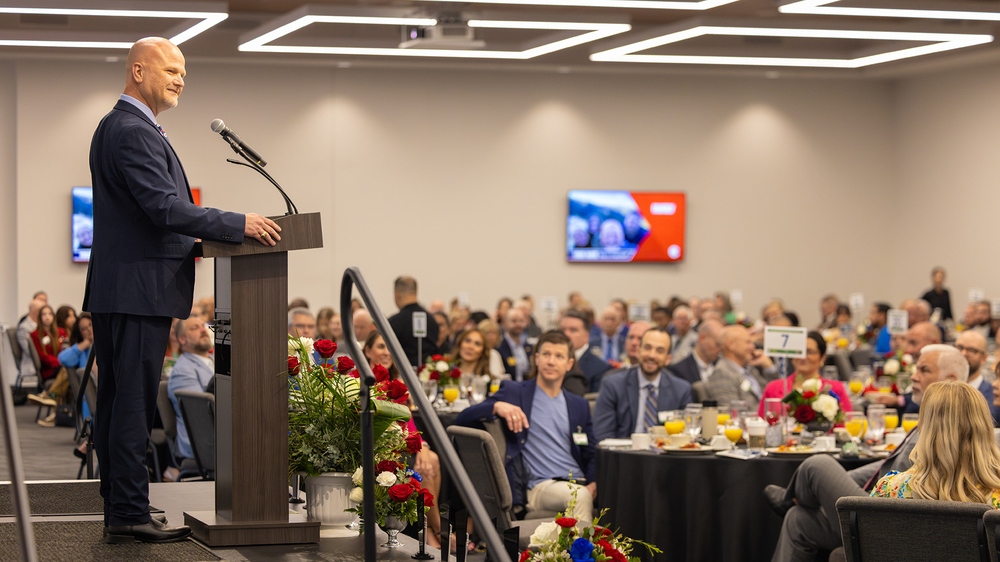 David Vinson at the Education Foundation Breakfast