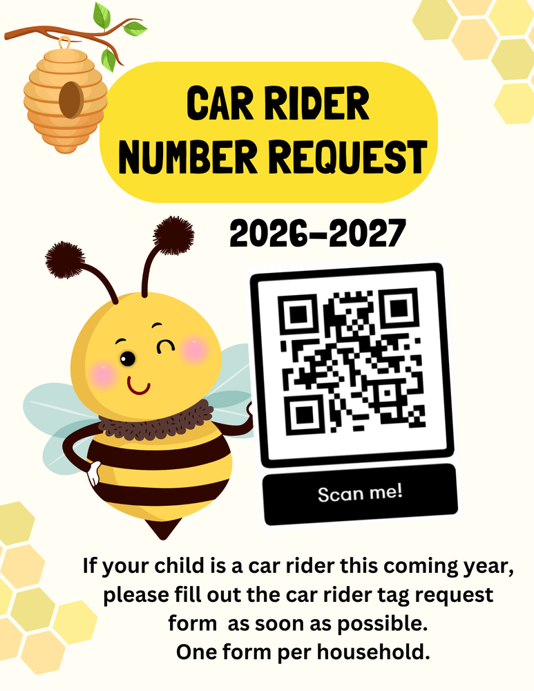 Car Rider Number Request 26-27 School Year