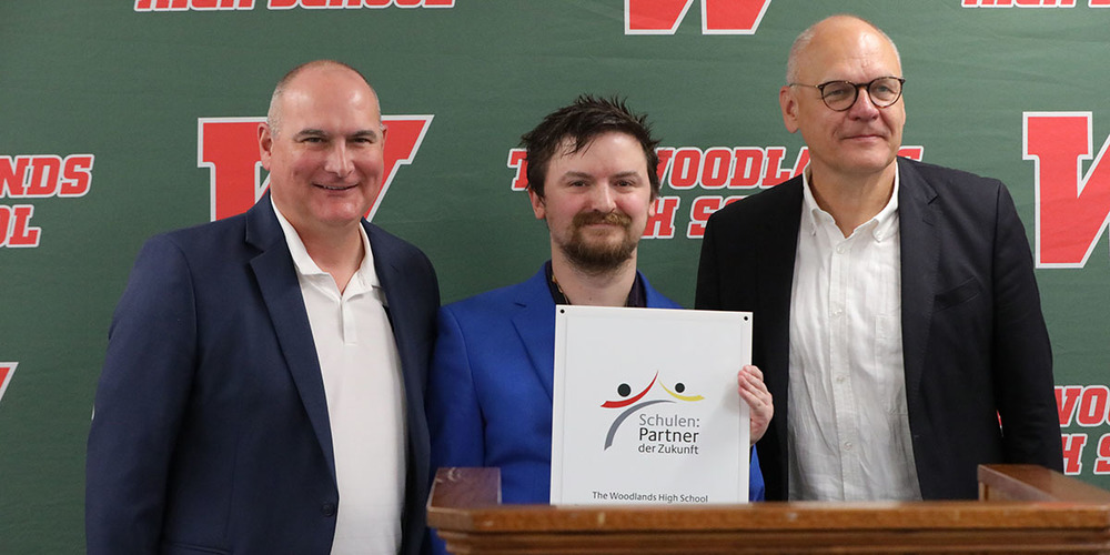 The Woodlands High School was recognized as an International German Partner School.