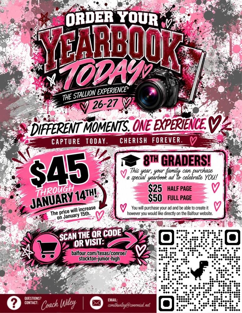 SJH Yearbook Informational Flyer 26-27