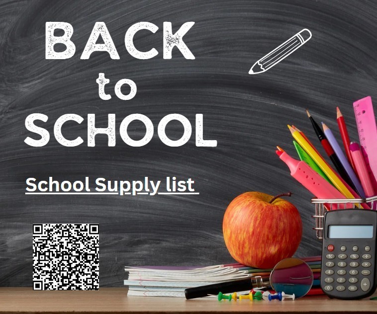 25-26 School Supply list