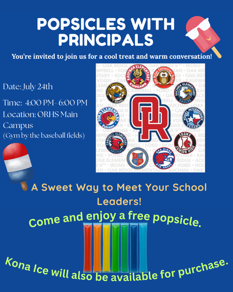 Popsicles with Principals