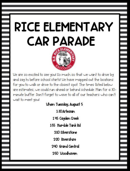Rice Car Parade