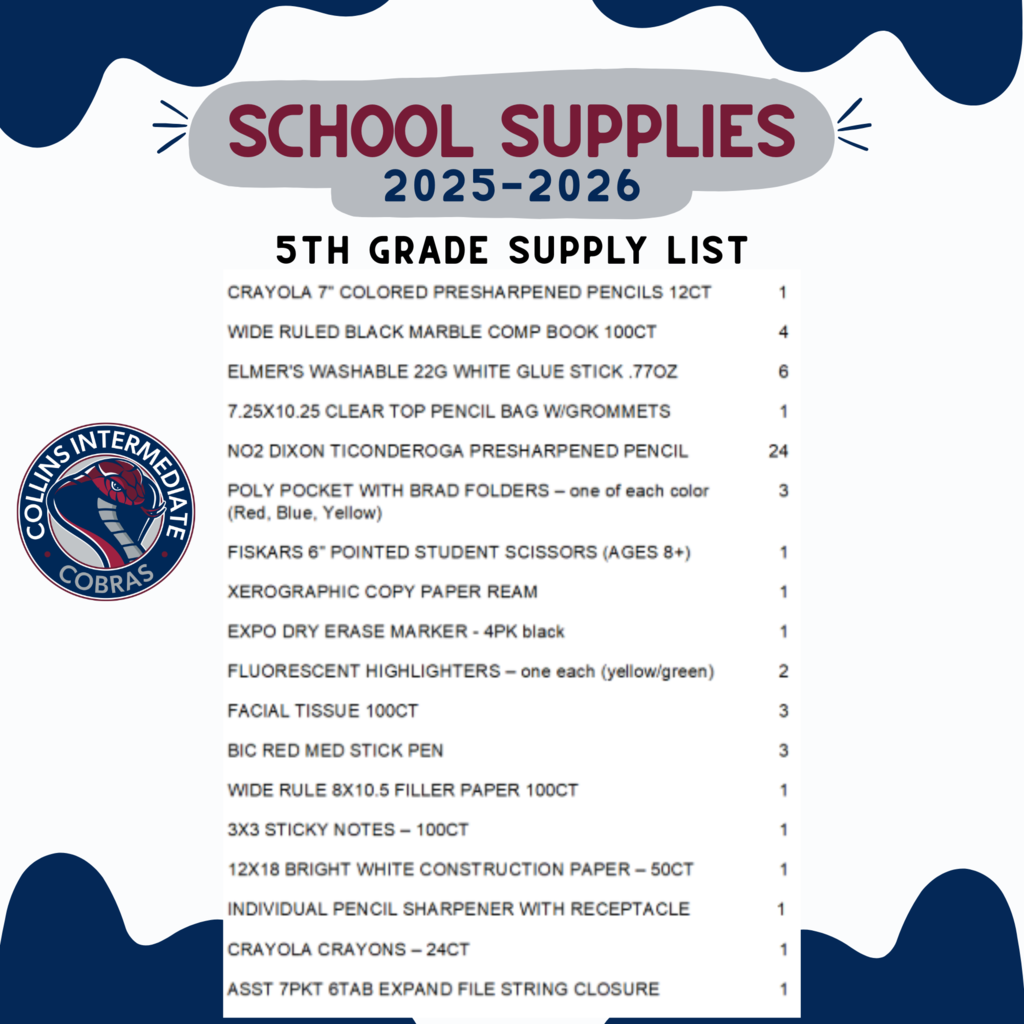 supply list