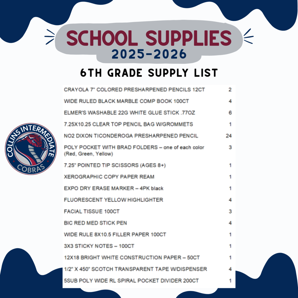 supply list