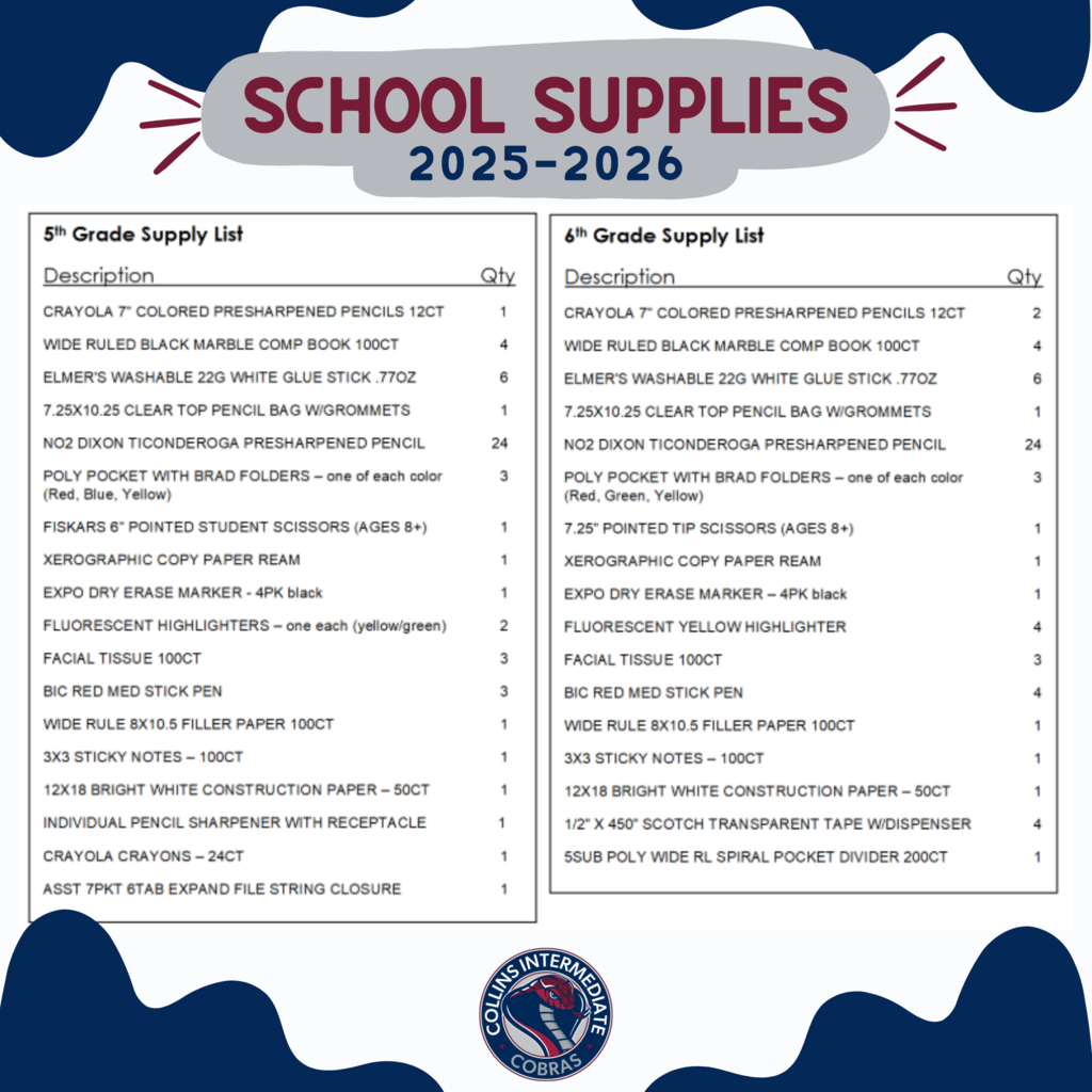 supply list