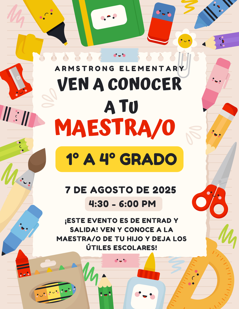 Meet the Teacher Event - Spanish