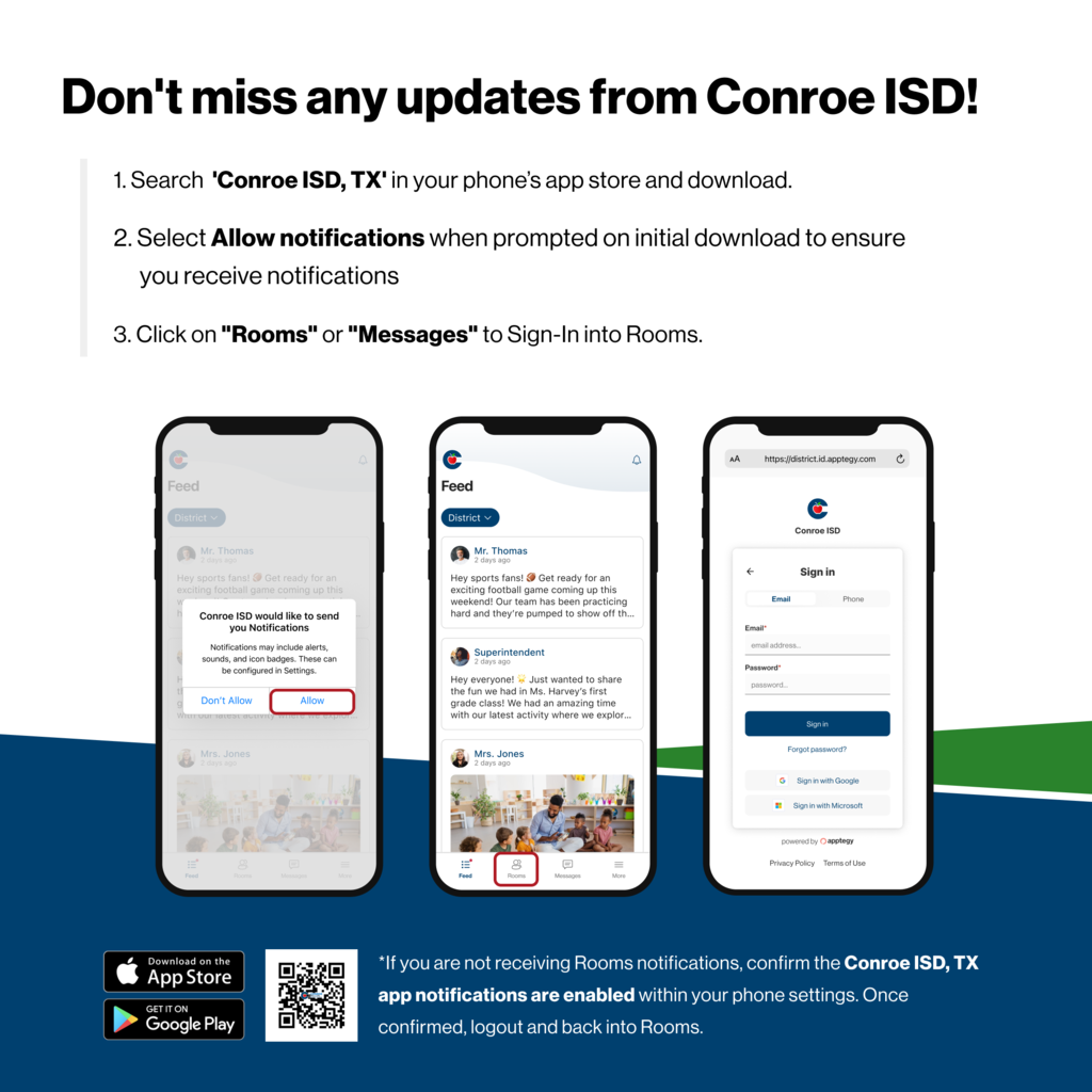 Don't miss any updates from Conroe ISD!