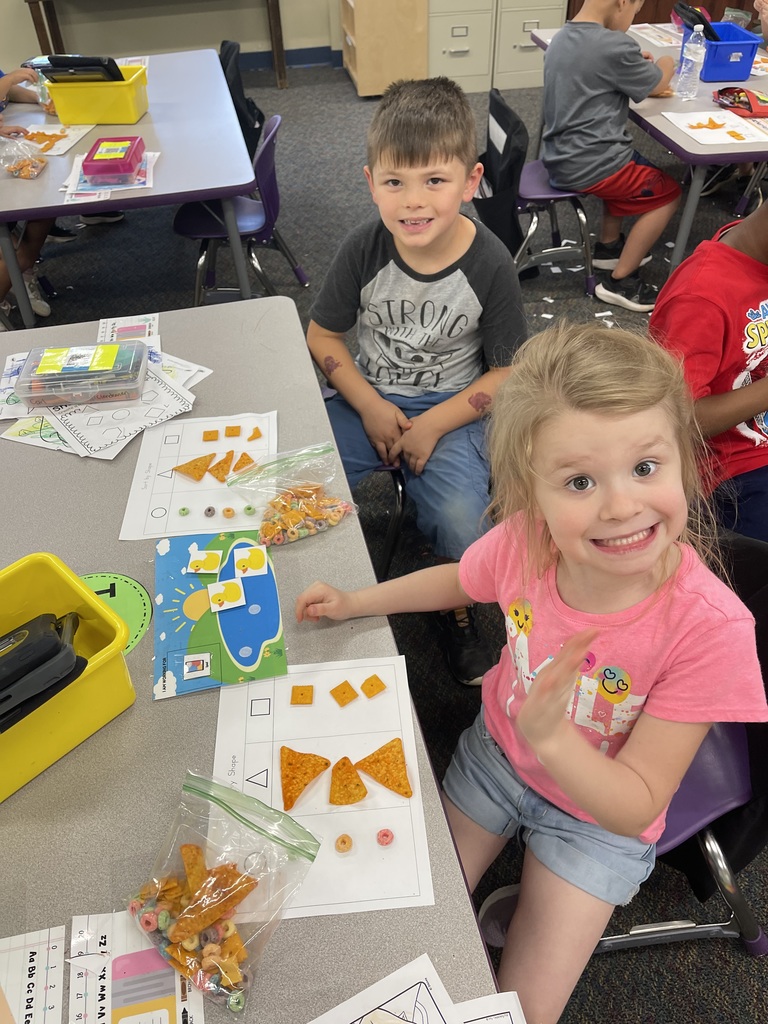 Kindergarten has been learning about 2d shapes.