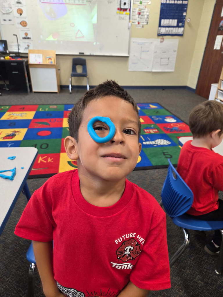 Kindergarten has been learning about 2d shapes.