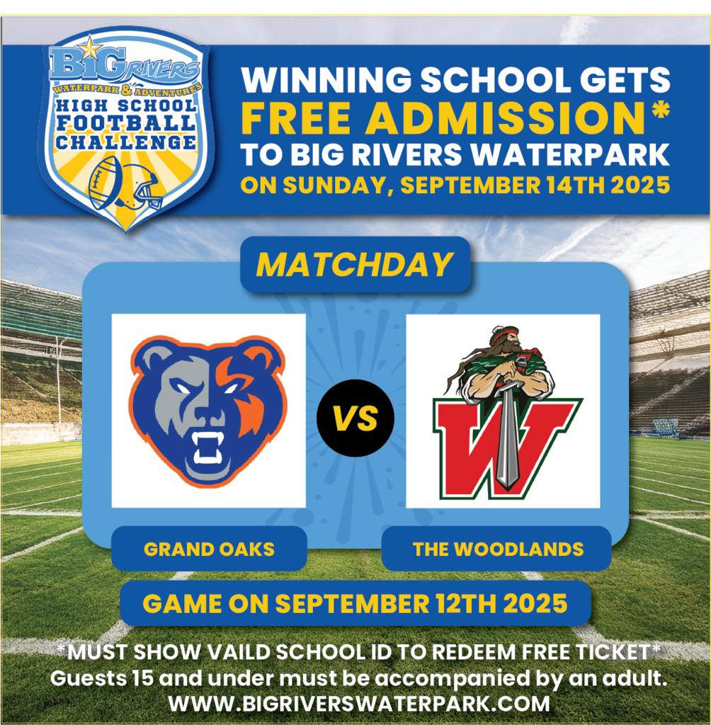 Free admission to Big Rivers Water park!