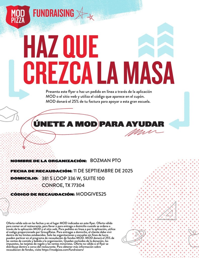 MOD Pizza Spanish Flyer