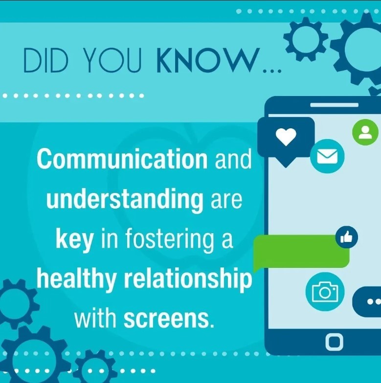 Communication and understanding are key in fostering a healthy relationship with screens. 