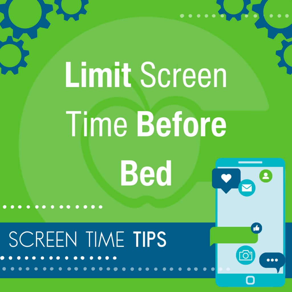 Set a screen-free time period before bedtime to promote better sleep.