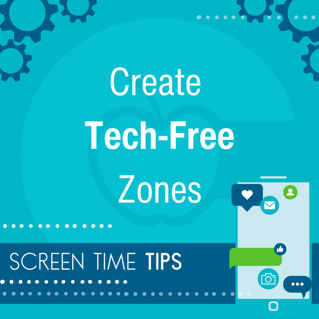 Designate certain areas of your home as tech-free zones, such as the dinner table and bedrooms.