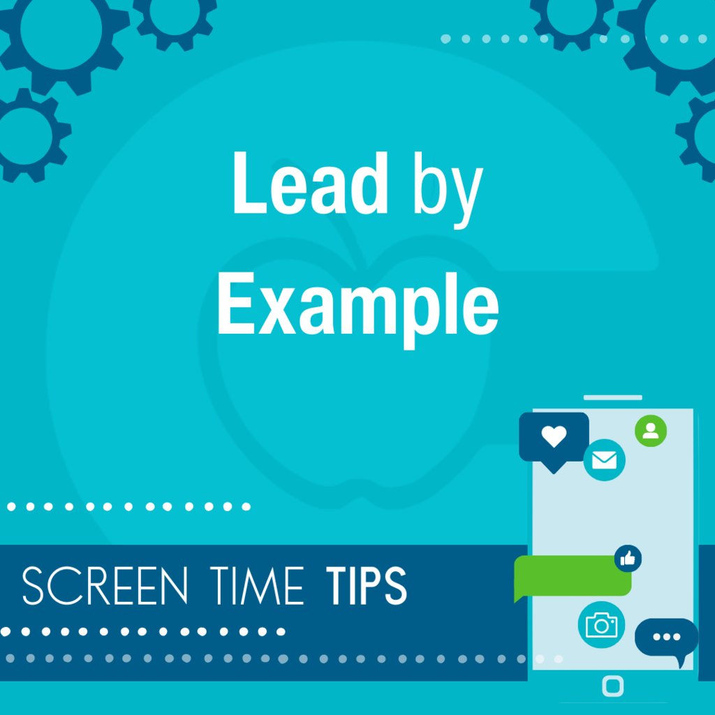 Model responsible technology use, showing your teenager how to use screens mindfully.