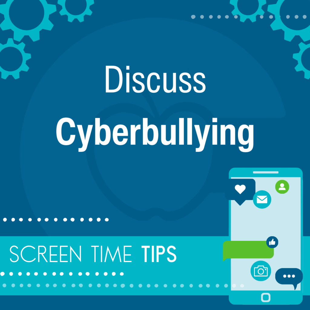 Address the issue of cyberbullying and let your teen know they can talk to you if they encounter such situations.
