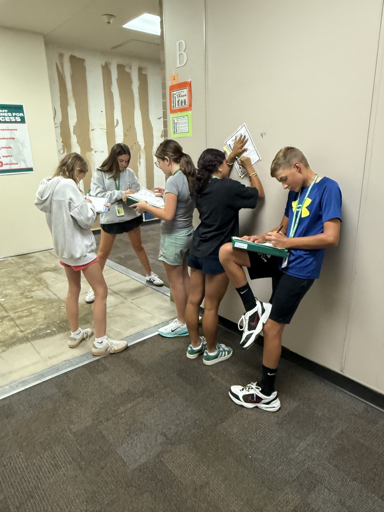 Mrs. Roberts' 8th grade ELA class rotated through stations to practice embedding quotes.