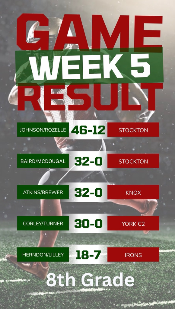 8th week 5 football
