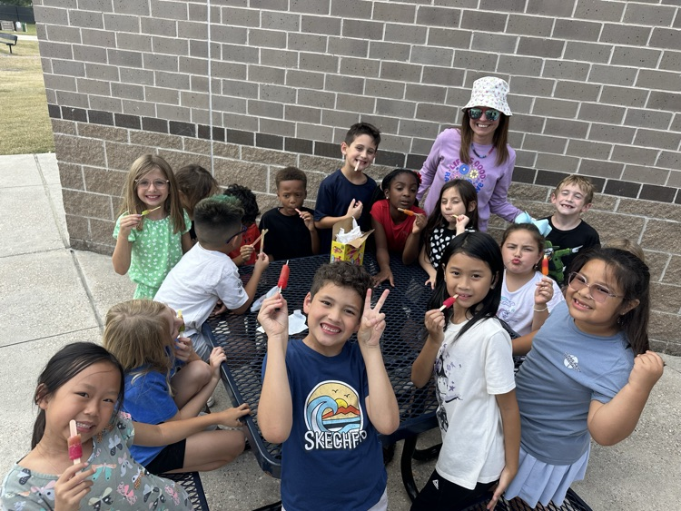 students outside