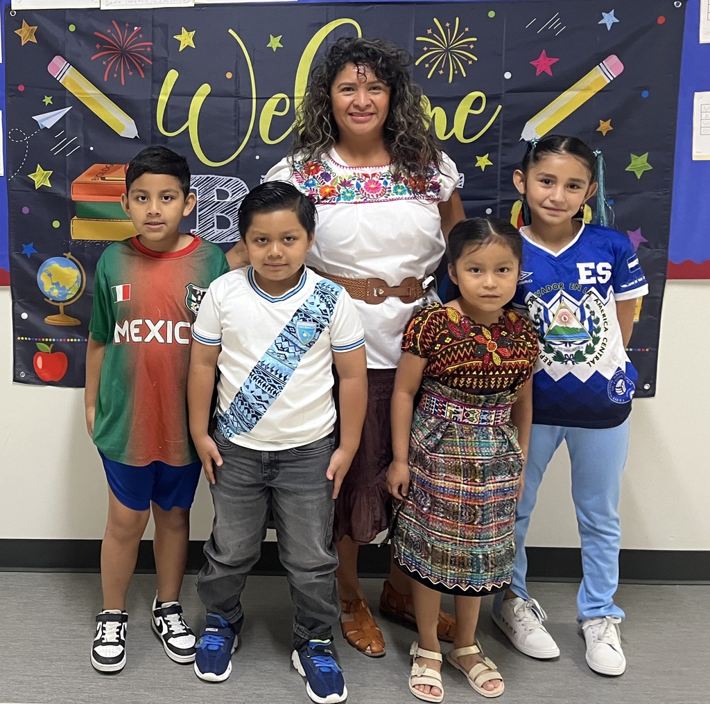 Celebrating Hispanic Heritage month with our Caney Creek High School students, Creighton staff and students and our new mascot "Panthy"