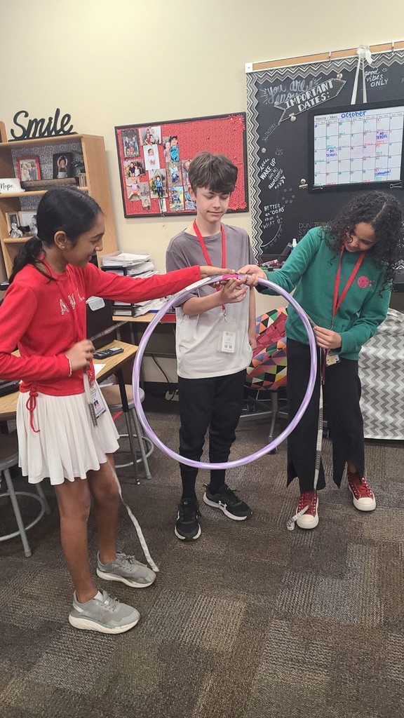 When the students measure the large hula hoop, they got C=239 cm and d=79 cm. 239/79 = 3.14473... We were so EXCITED to get is so close to pi!!!!