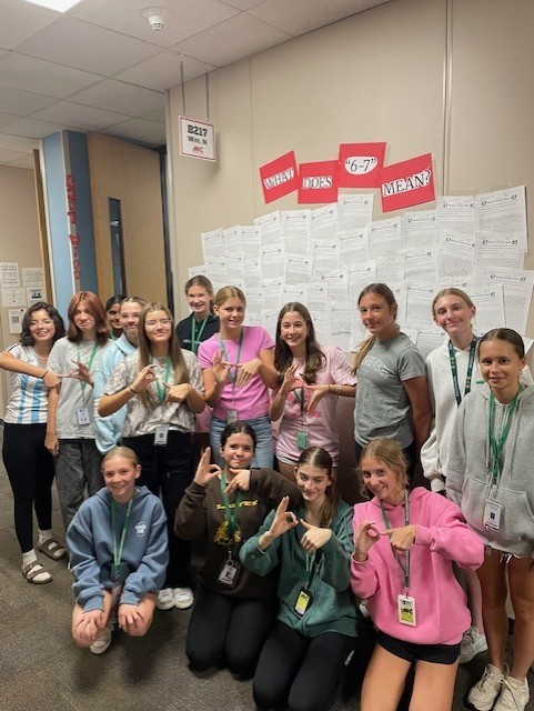 Ms. Witt's class took the 6-7 Challenge. Explain what 6-7 means in 6 to 7 minutes in 67 words. Are you up for it? Stop by B217 between classes.
