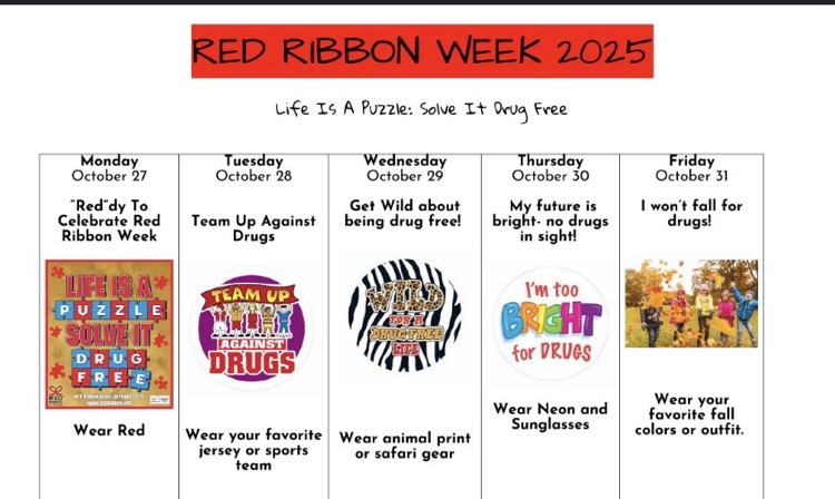 Red Ribbon Week is this week!