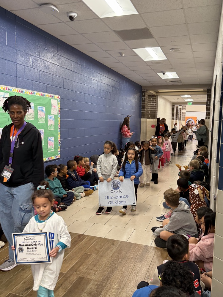 Pre-K Attendance class winner, Mrs. Taylor’s class