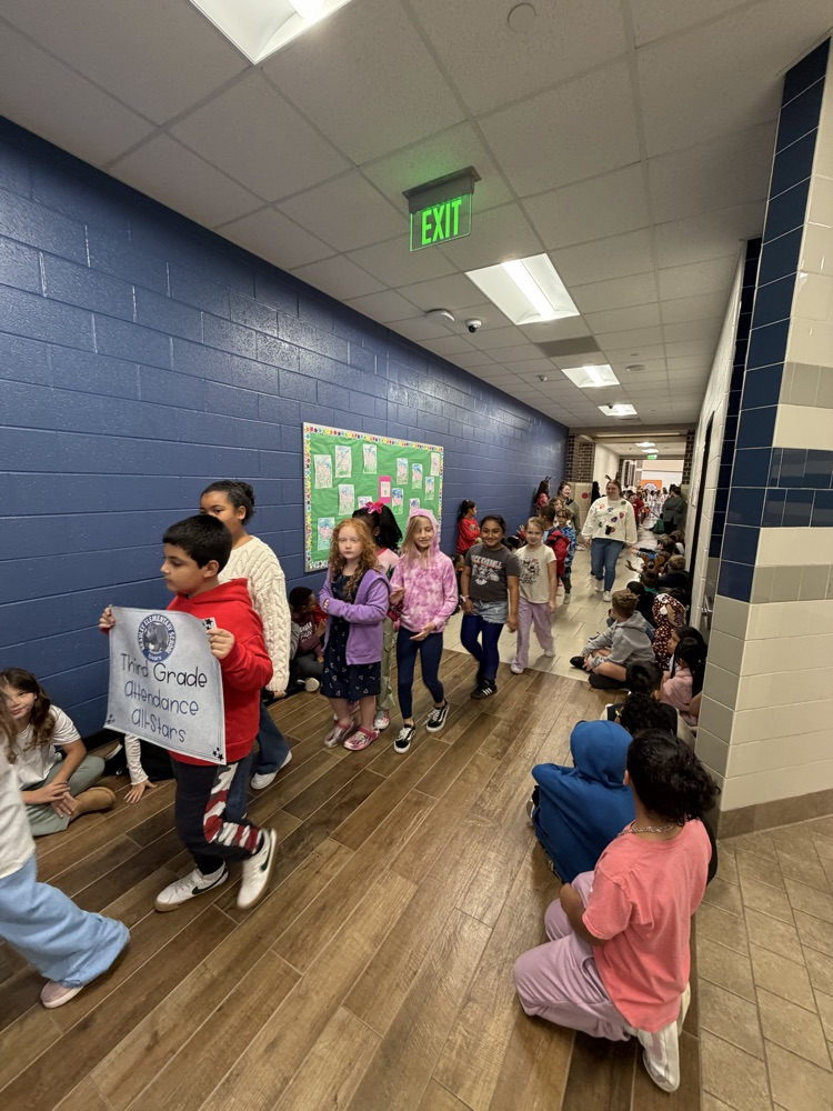 Our 3rd grade Attendance winner, Mrs. Wixson’s class