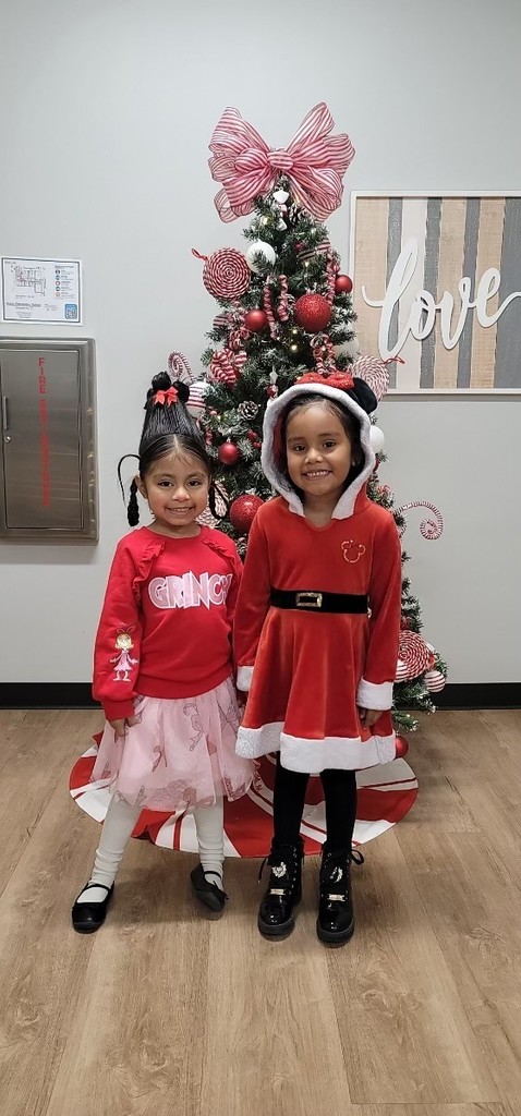 Two students at tree