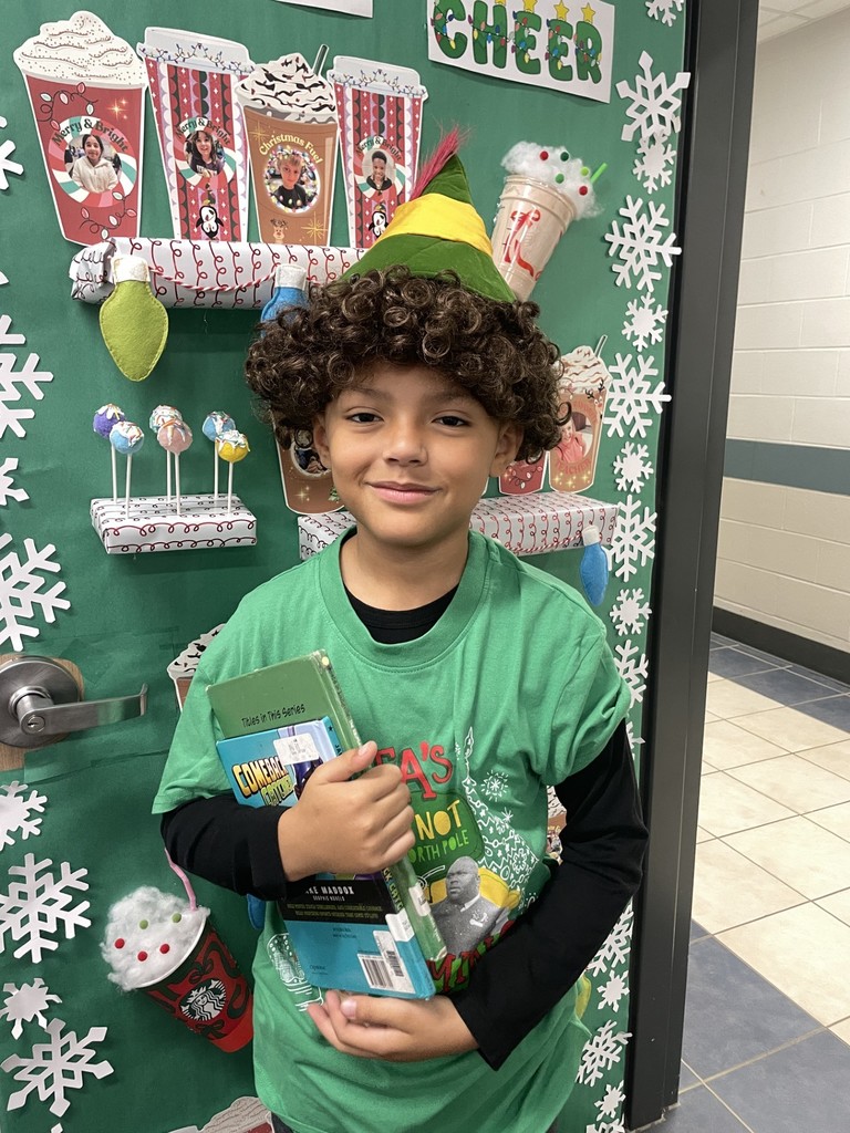 student dressed up as elf