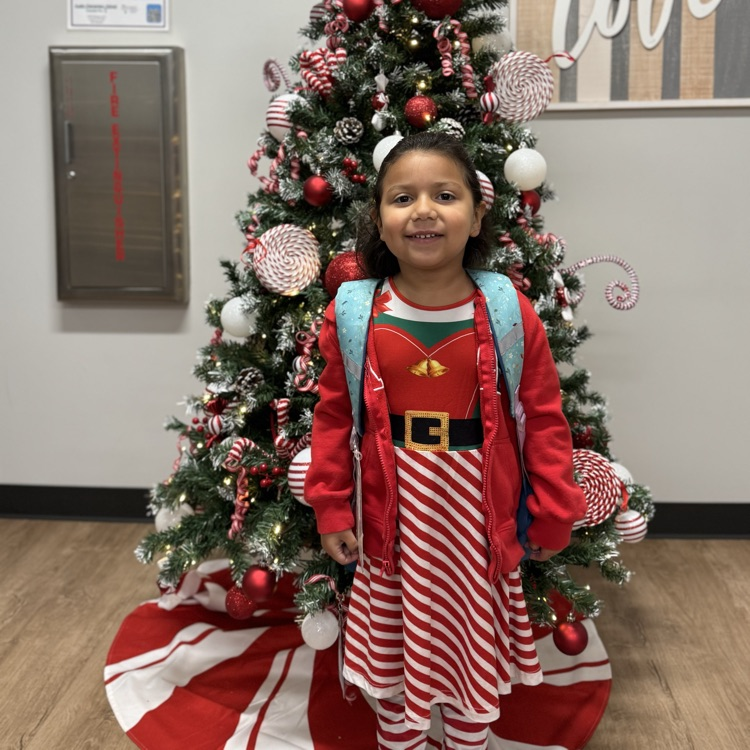 students dressed up as elves