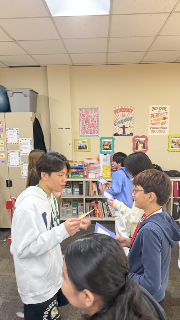 ESL Students practiced their speaking skills with Conversation Carousel Activity.