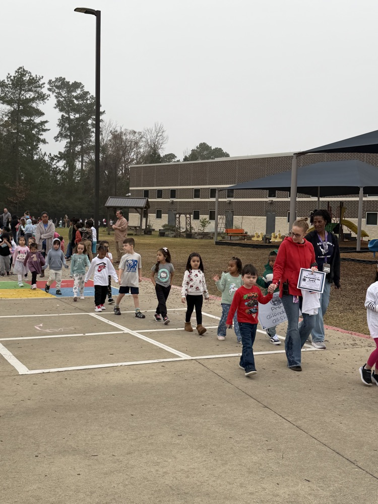 Pre-K Class attendance winner- Mrs. Taylor’s class