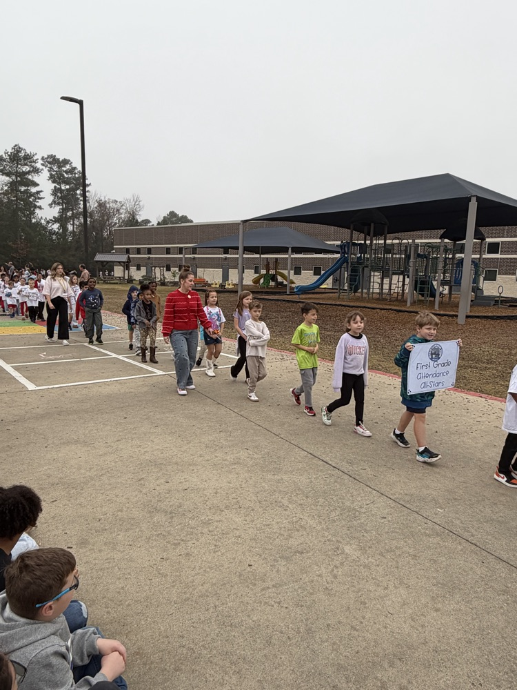 1st Grade Class Attendance Winner- Mrs. Waller’s class