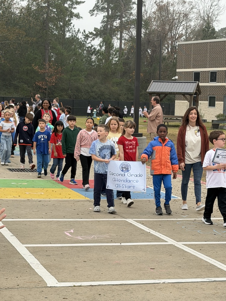 2nd Grade class attendance winner- Mrs. Osborne’s class