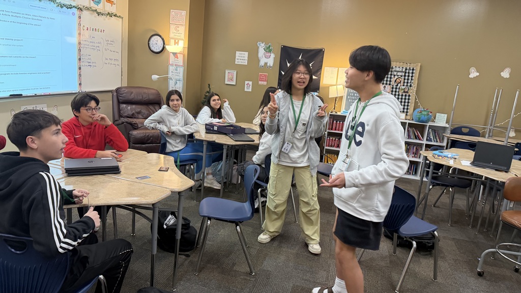 ESL students had fun practicing their speaking skills by playing Taboo
