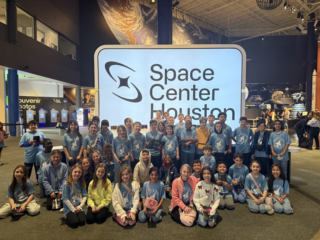 Ride Elementary third graders at NASA's Space Center Houston.