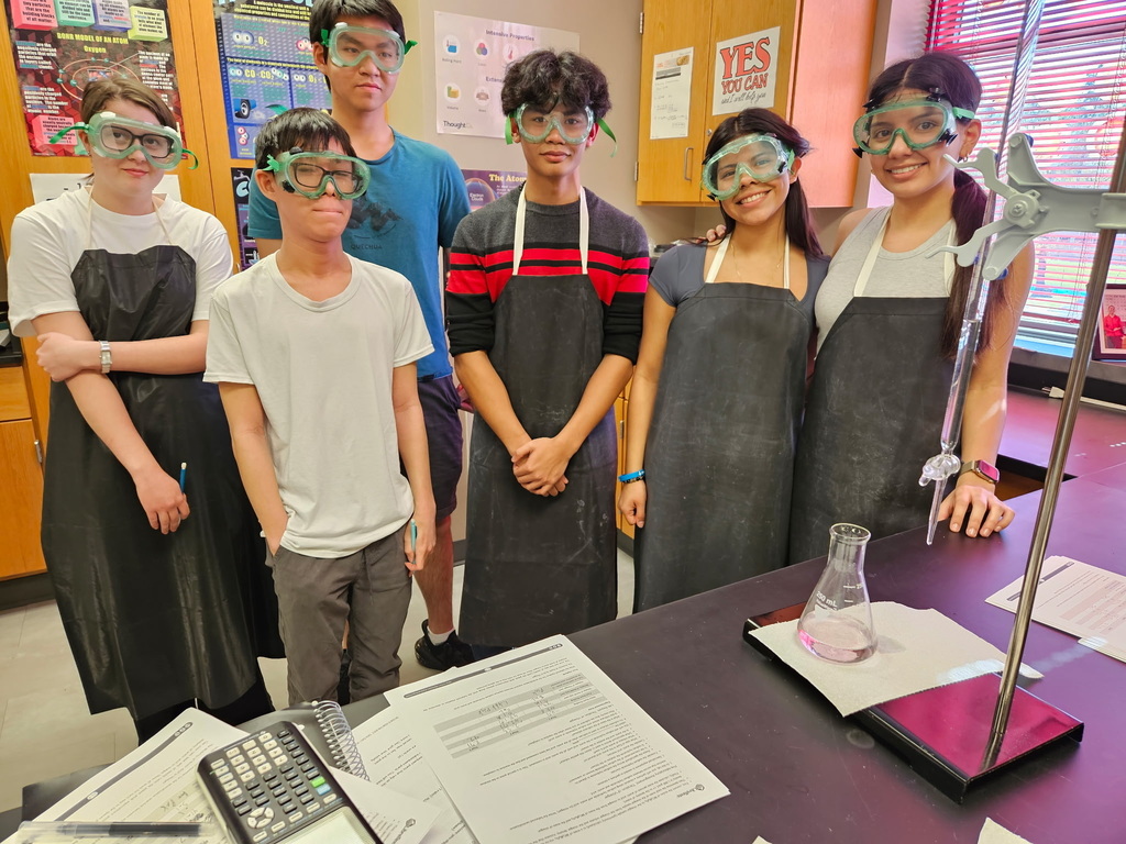 ACES ORHS AP Chem students successfully  performing the titration lab.