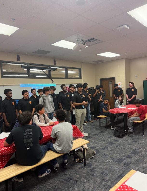 Caney Creek Men of Distinction telling others about what they have learned
