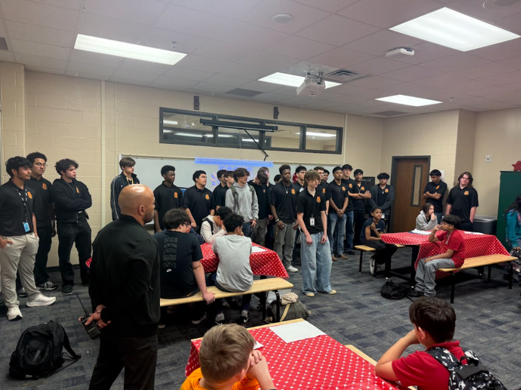 Caney Creek Men of Distinction telling others about what they have learned