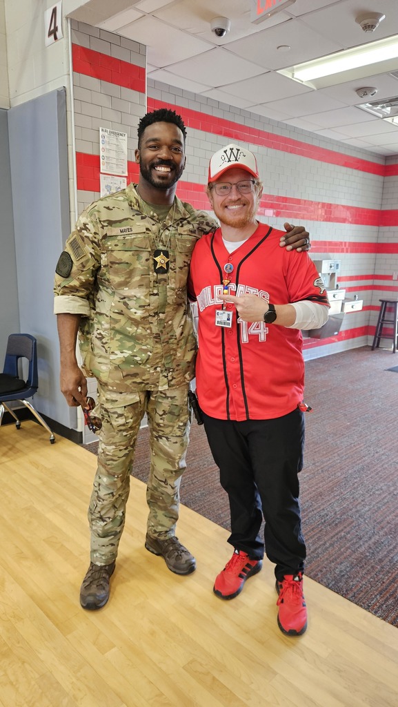 Mr. Stahlecker with his former student, and current MCSO Sgt Devin Mayes