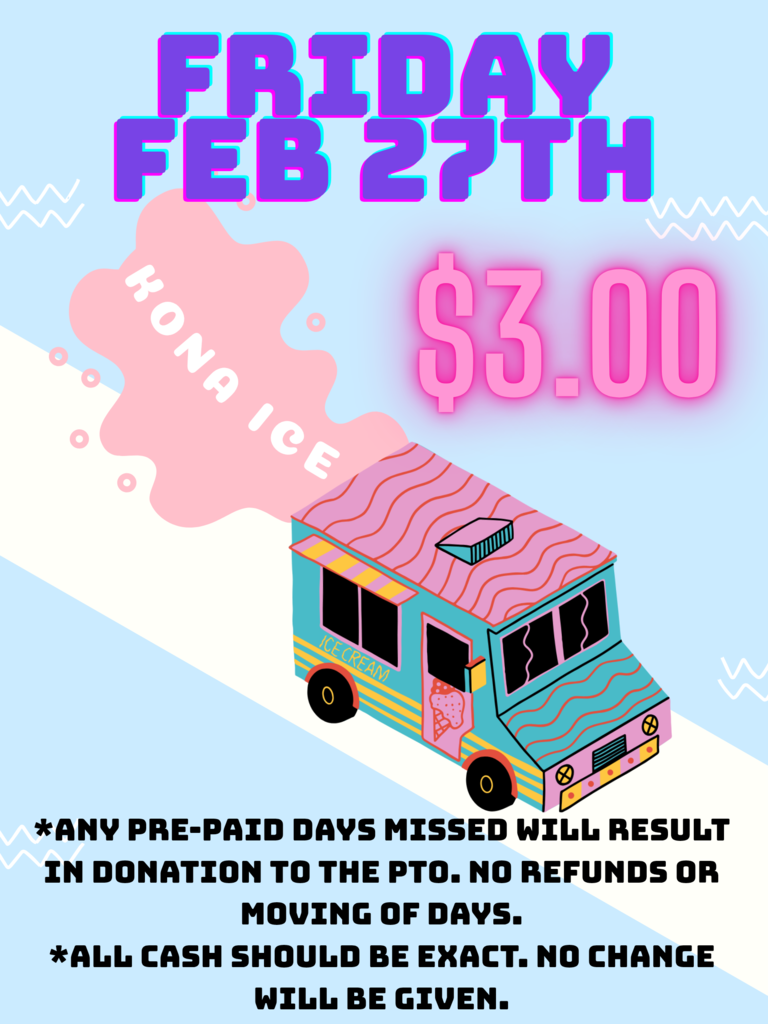 Kona Ice February 27th