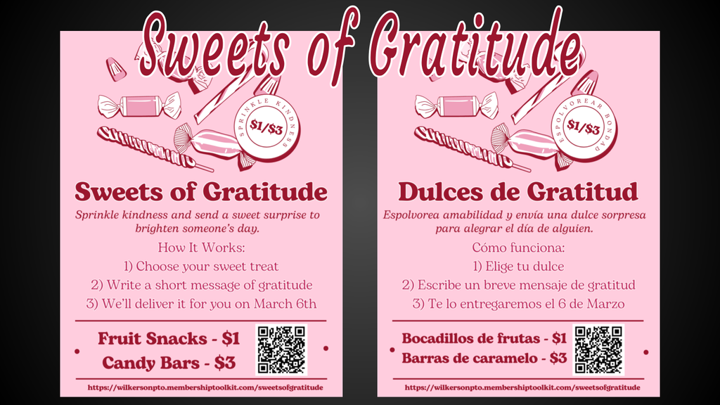 Sweets of Gratitude Flyer