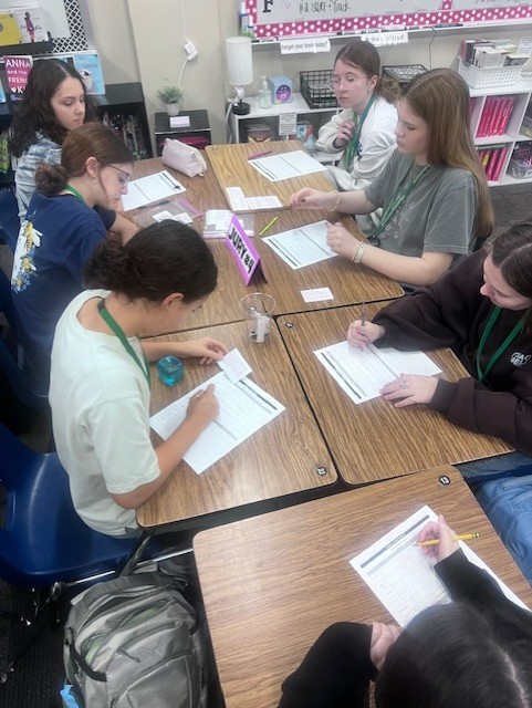 Mrs. McGowan's 8th Grade Language Arts students served jury duty today to examine evidence and deliberate verdicts of court cases after finishing reading the play 12 Angry Men.