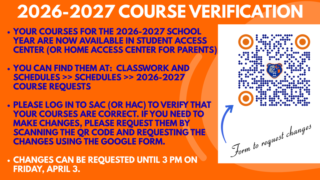 Course verification summary graphic